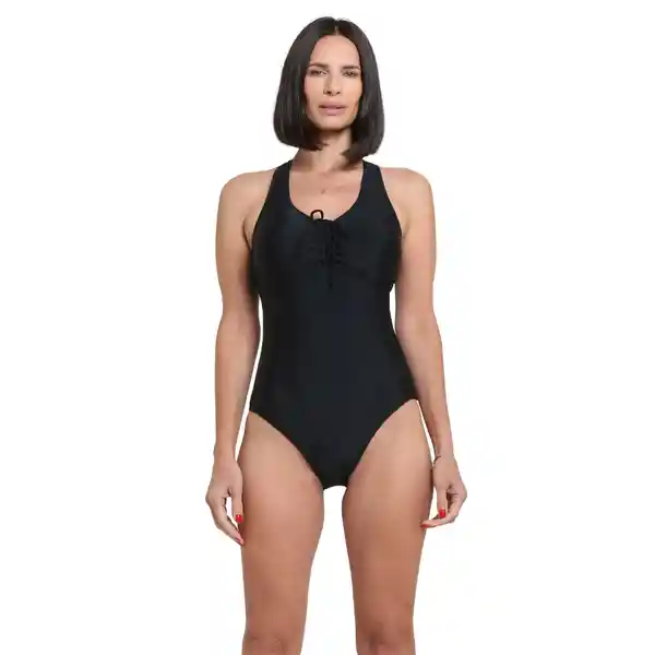 Traje de Baño Deportivo Busto Grande Negro Talla M Samia