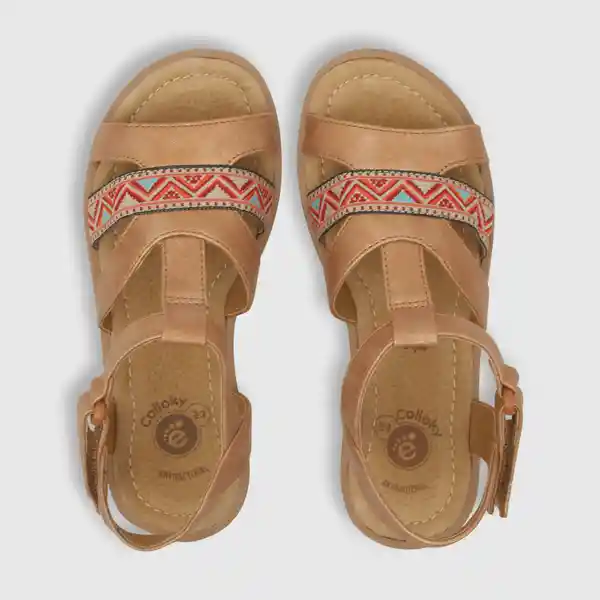 Sandalias Étnica de Niña Camel Talla 31 Colloky