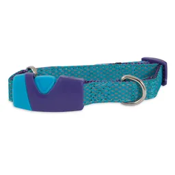 Petmate Collar Ajustable Sport Reflectante Celeste Small