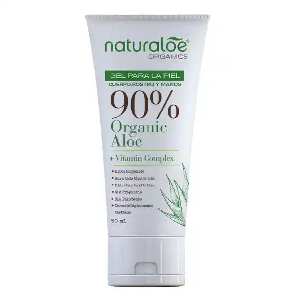 Naturaloe Gel Corporal y Facial Puro 90% Aloe Vera Orgánico