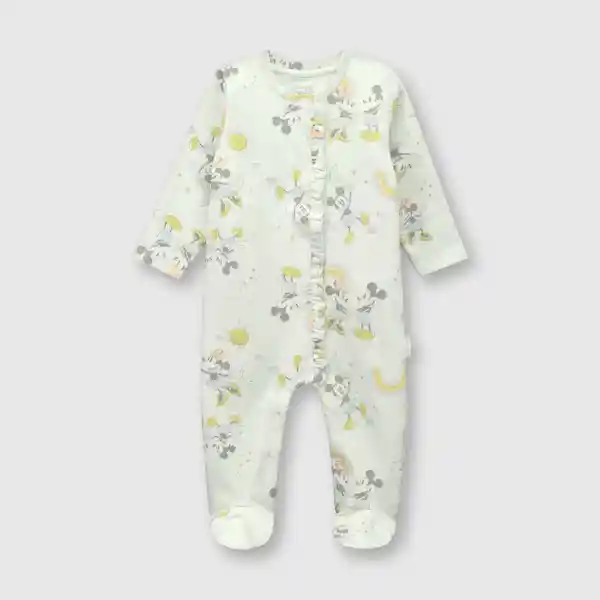 Pijama Minne y Mickey de Bebé Aqua Talla 0 Colloky