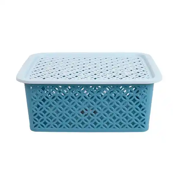 Geom Caja Calada Con Tapa Bicolor 3.5 L
