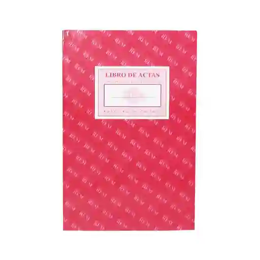 Rem Libro de Acta 100 Hojas Foliado Comp Burdeo