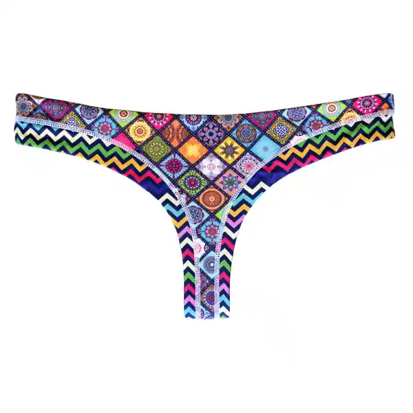 Bikini Calzón Colaless Reversible Turquesa Talla XL Samia