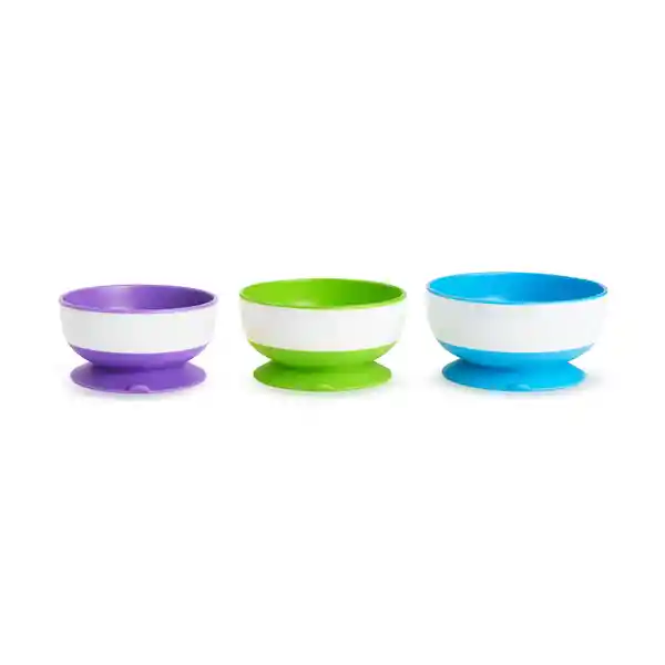 Set De 3 Bowls Con Antideslizante Munchkin