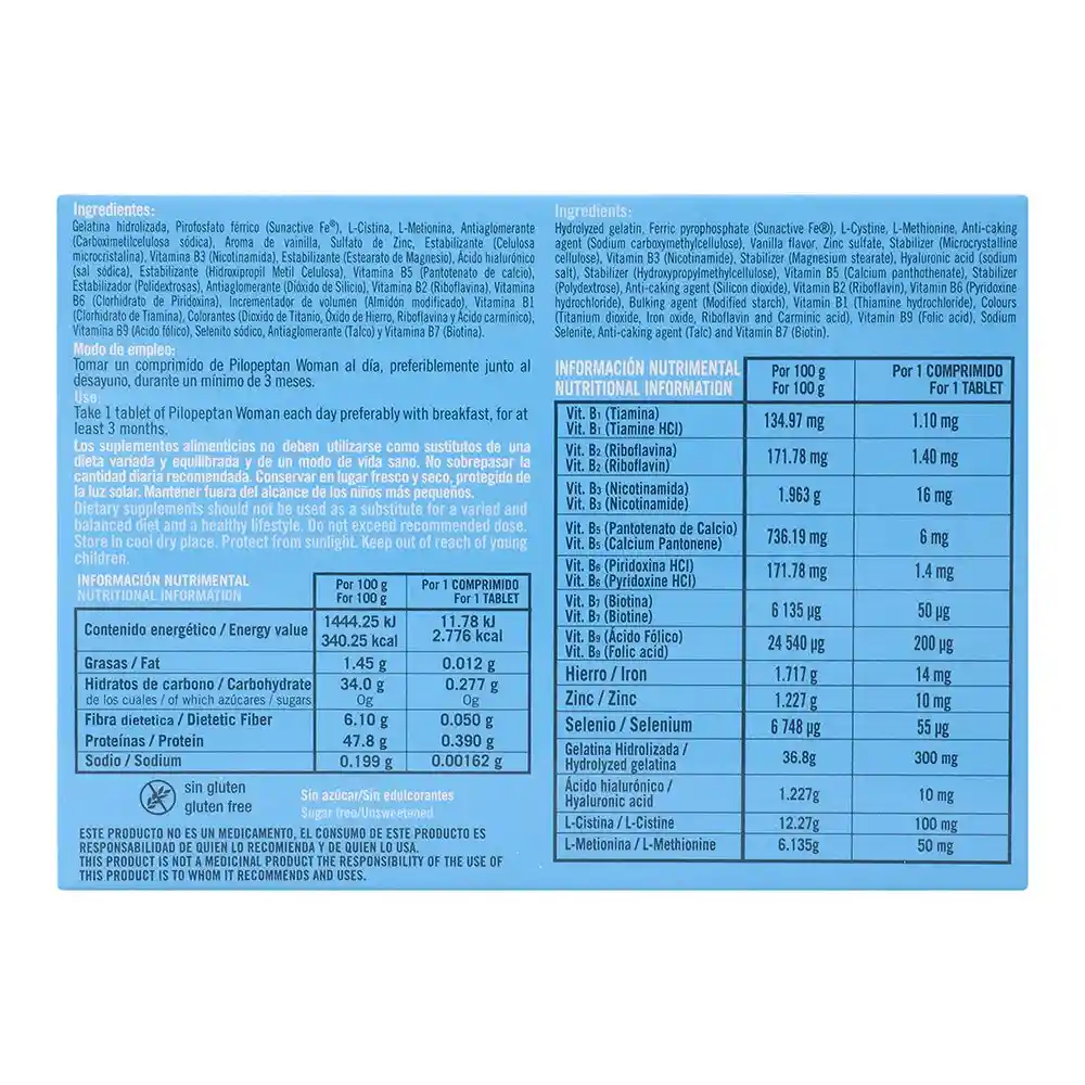 Pilopeptan : Woman Tratamiento Anticaída