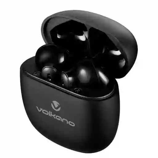 Volkano Audífonos Tws Serie Sleek - Negro