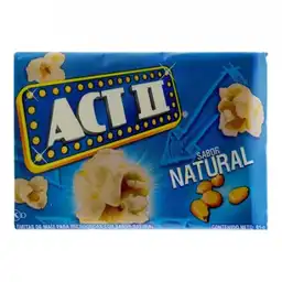 Act II Palomitas de Maíz para Microondas Sabor Natural
