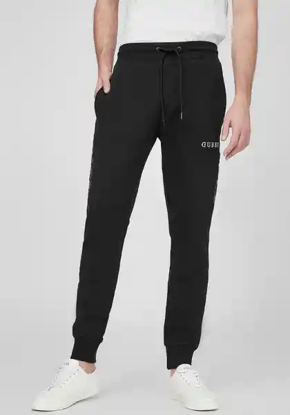 Jogger Lark Logo Negro Talla M Guess