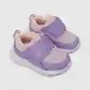 Zapatillas Deportiva Velcro Caña Baja Niña Morado 23