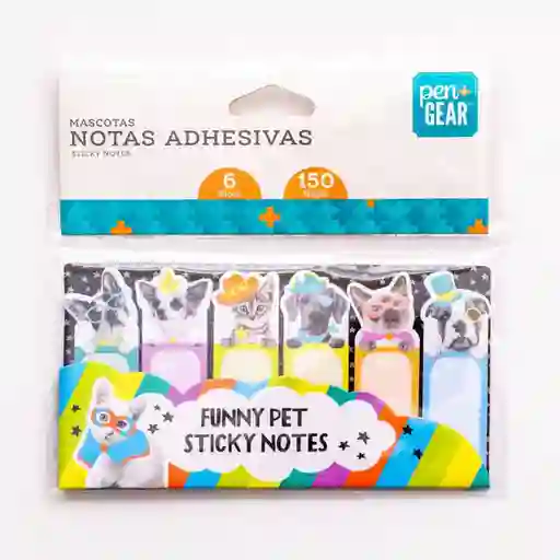 Pen+Gear Nota Adhesivas Mascotas