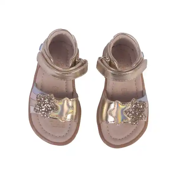 Sandalias Bebe Niña Dorado Pillin 26