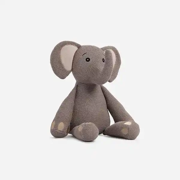 Cojín Muñeco Tejido Elefante Rosen