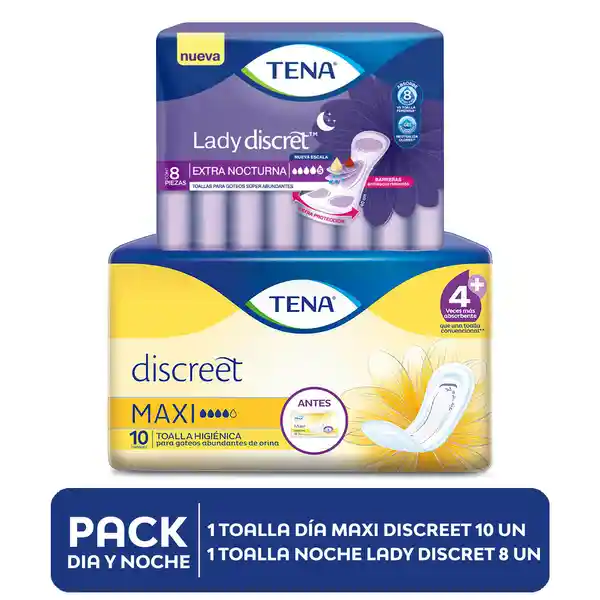 Tena Pack Toalla Maxi + Lady