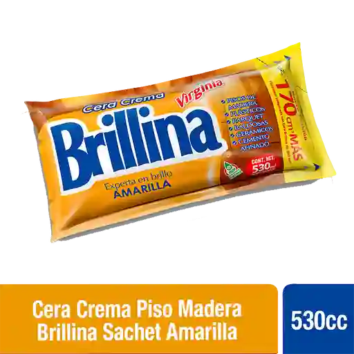 Brillina Cera en Crema para Piso Amarilla