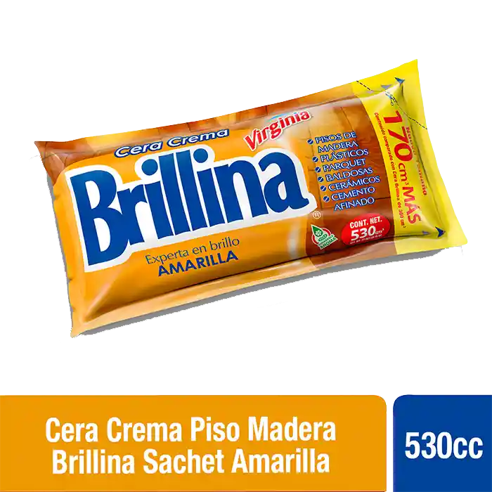 Brillina Cera en Crema para Piso Amarilla