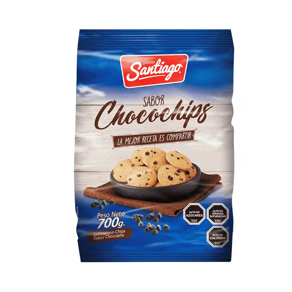 Santiago Galletas con Chips Sabor a Chocolate