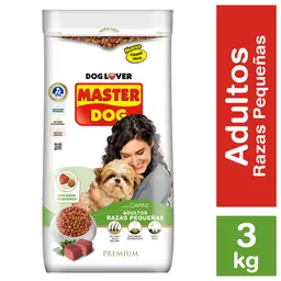Masterdog Alimento para Perro Adulto Razas Pequeñas Sabor a Carne 