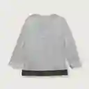 Polera Montaña de Niño Gris Talla 9M Opaline