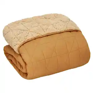 Quilt Microfibra Cordero Terracota 2 Plazas
