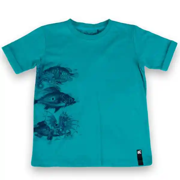 Polera Niño Verde Talla 4 A Pvy662-23Ver Pillín