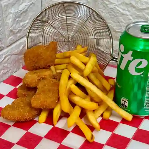 Combo Nuggets, Papas Y Bebida