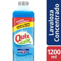 Quix Lavavajilla Antibacterial Recarga Económica