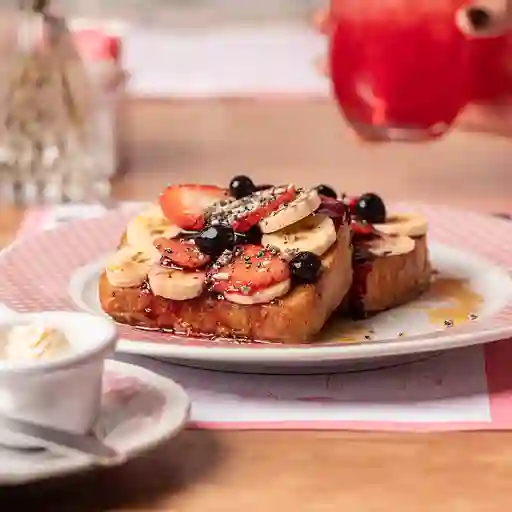 French toast con fruta
