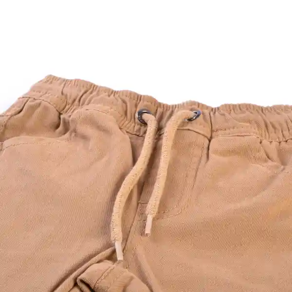 Pantalón Gabardina Bebé Niño Caqui Talla 3 A Pillin