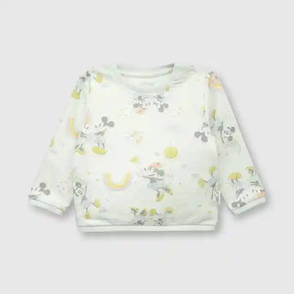 Pijama Clemente Minne y Mickey Bebé Niña Aqua Talla 6/9M Colloky