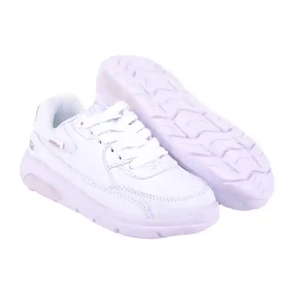 Zapatillas Luces Niño Blanco Pillin 35