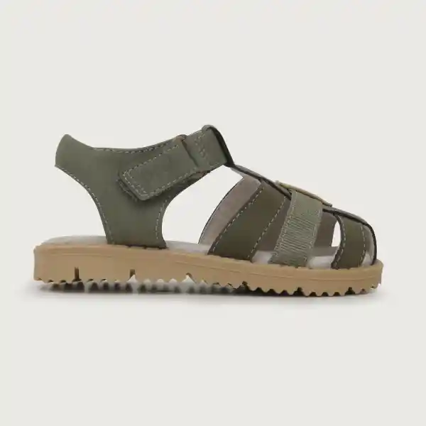 Sandalias Franciscana Velcro Niño Old Militar Talla 27 Opaline