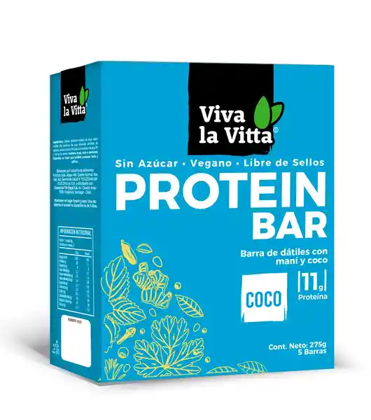 Viva la Vitta Barra de Dátiles Estuche Protein Coco