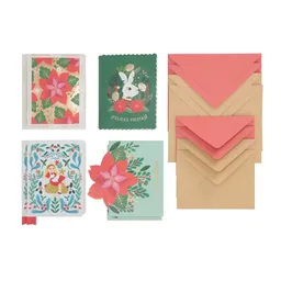 Set de Tarjeta y Sobres Navideños Casaideas