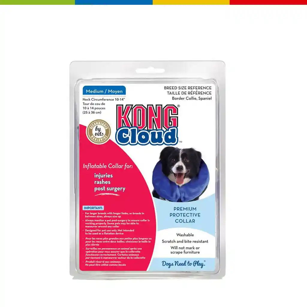 Kong Collar Isabelino Para Perro Medium