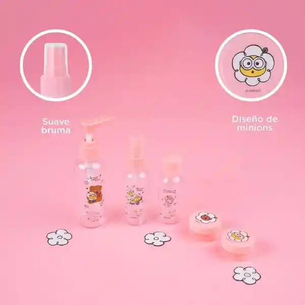 Kit Botellas de Viaje Miniso