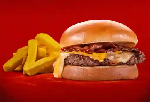 Bacon Cheese Burger & Fries