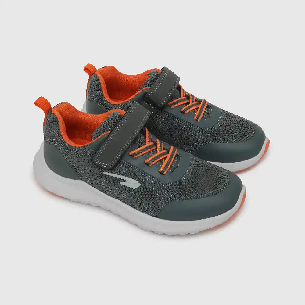 Zapatillas Botella Reciclada Niño Gris Talla 31