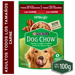 Dog Chow Alimento Húmedo para Perro Adulto Sabor a Carne