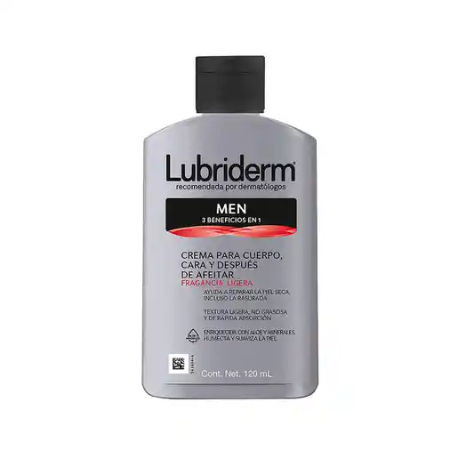 Lubriderm Crema Corporal Men Con Fragancia 120 mL