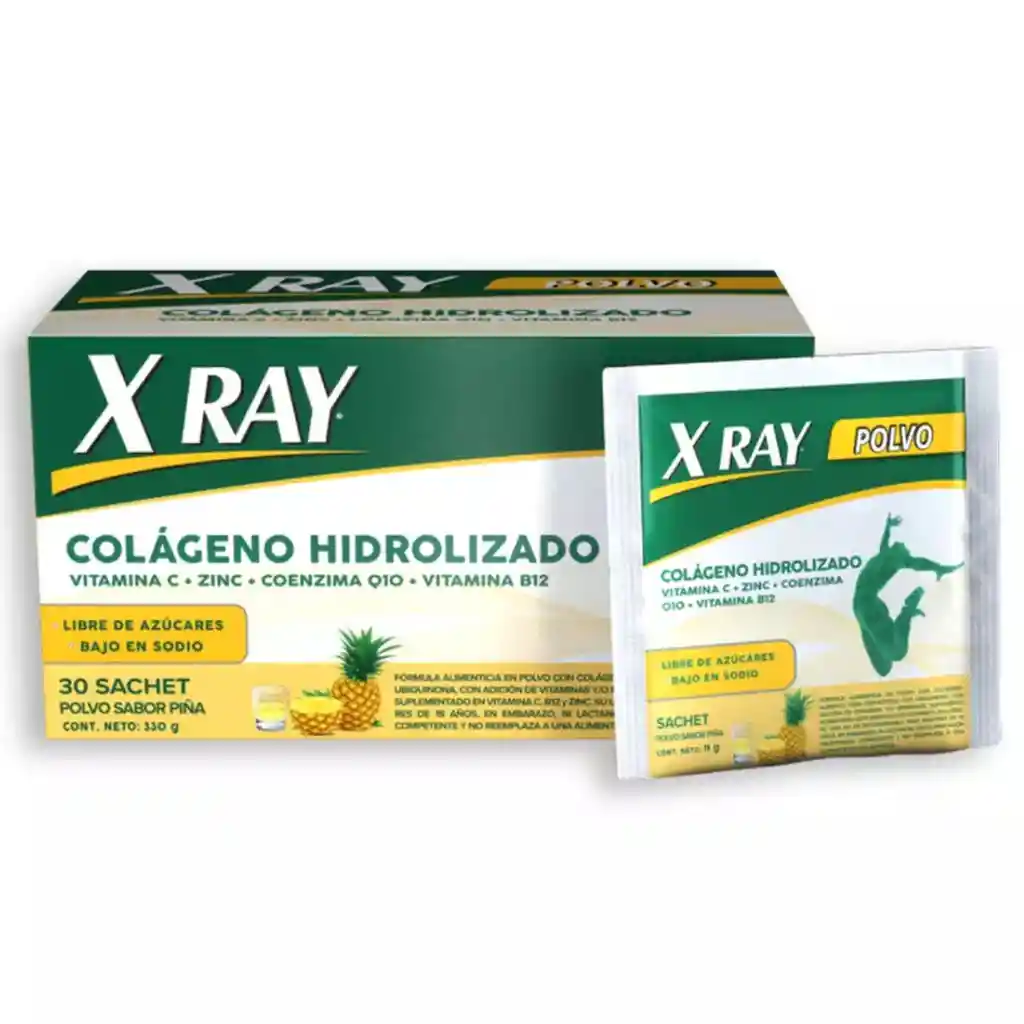 X-Ray Colágeno Hidrolizado en Polvo Sabor a Piña