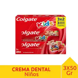 Pasta Dental Colgate Kids Frutilla 50 g x 3 Und