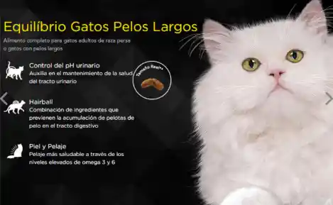 Equilibrio Alimento Para Gato Adulto Pelo Largo Hairball 1.5 Kg