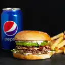 Avocado + Papas + Bebida