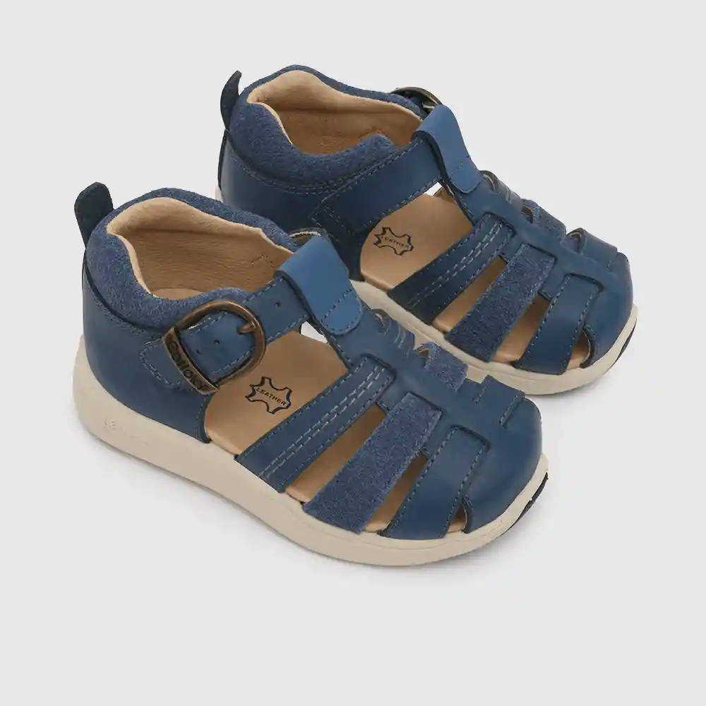 Sandalias Cerrada De Niño Azul Talla 18