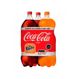 Coca-Cola Sin Azucar Gaseosa Oscura + Gaseosa Fanta