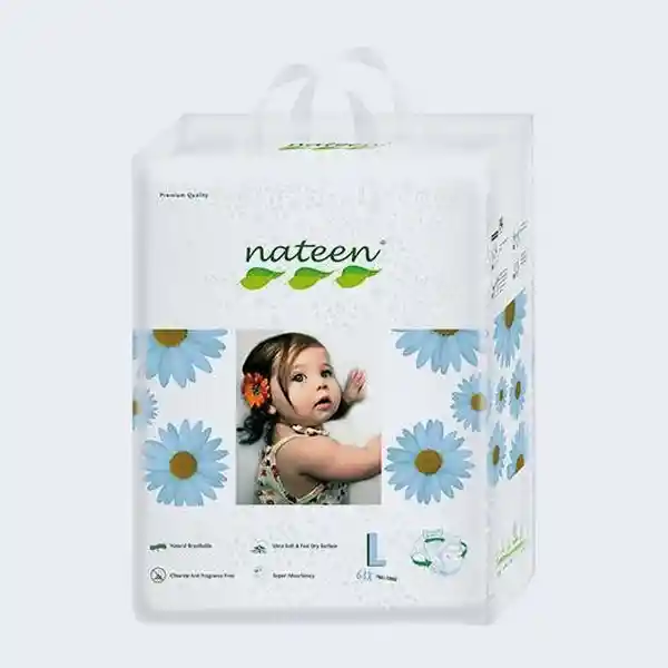Nateen Pañal Bebé Niño Línea Premium L 7-18 Kilos NTEN05