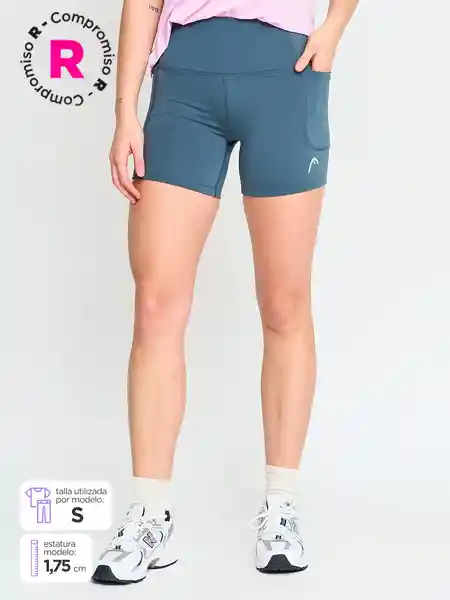 Head Calza Ebik Mujer Verde Oscuro M SS25