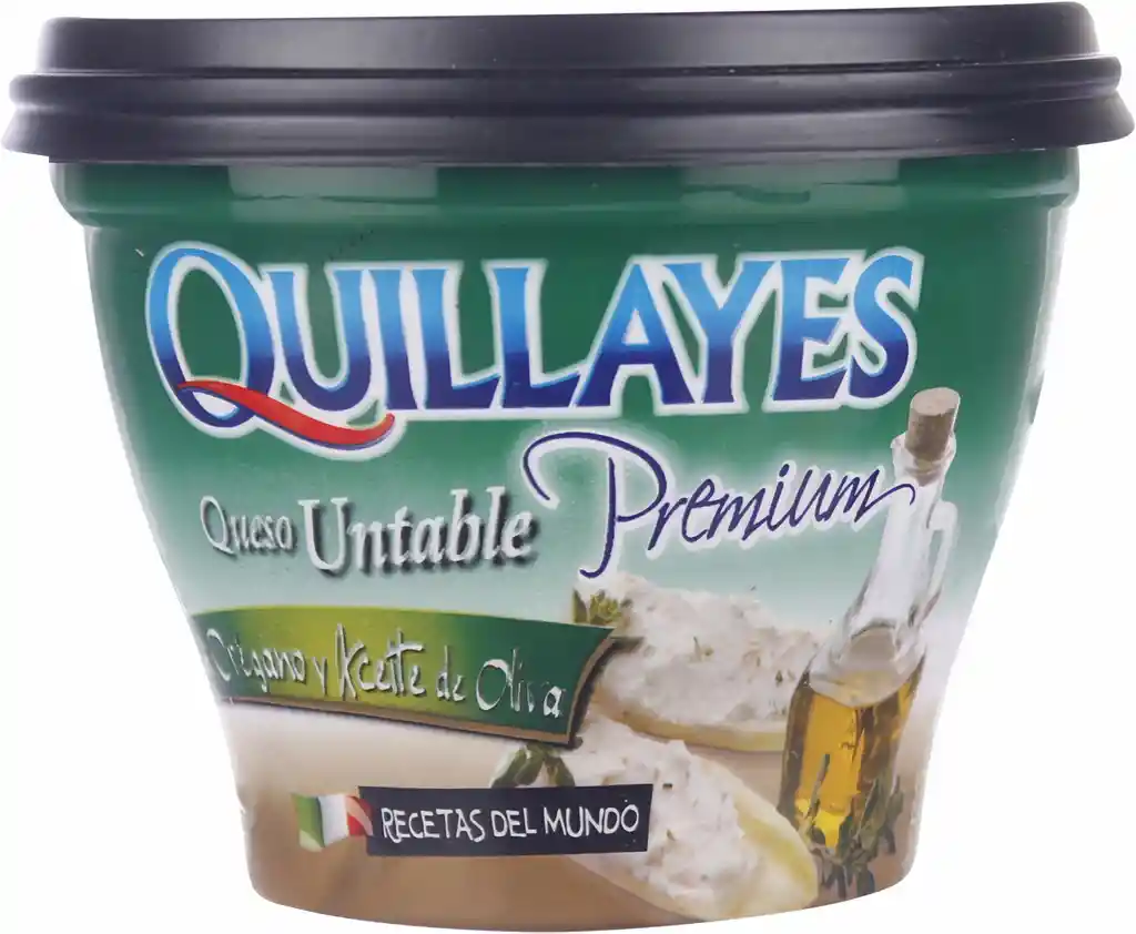 Queso Quillayes Untable Premium Oregano Y Aceite De Oliva