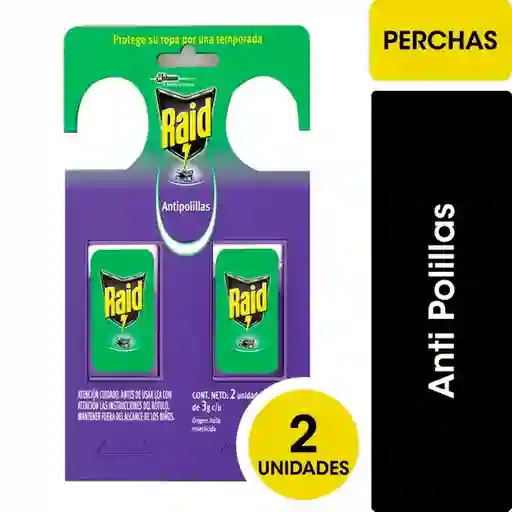 Insecticida Raid Mata Polillas Percha Gel X2